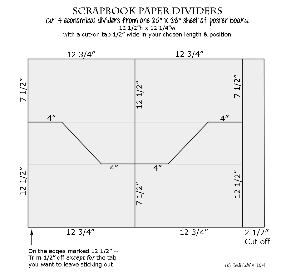 Scrapbook-Paper-Dividers-from-Poster-Board