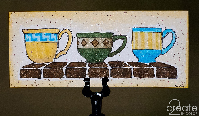 Watercolor-with-Stencils----Coffee-Cups |  2createincolor.com